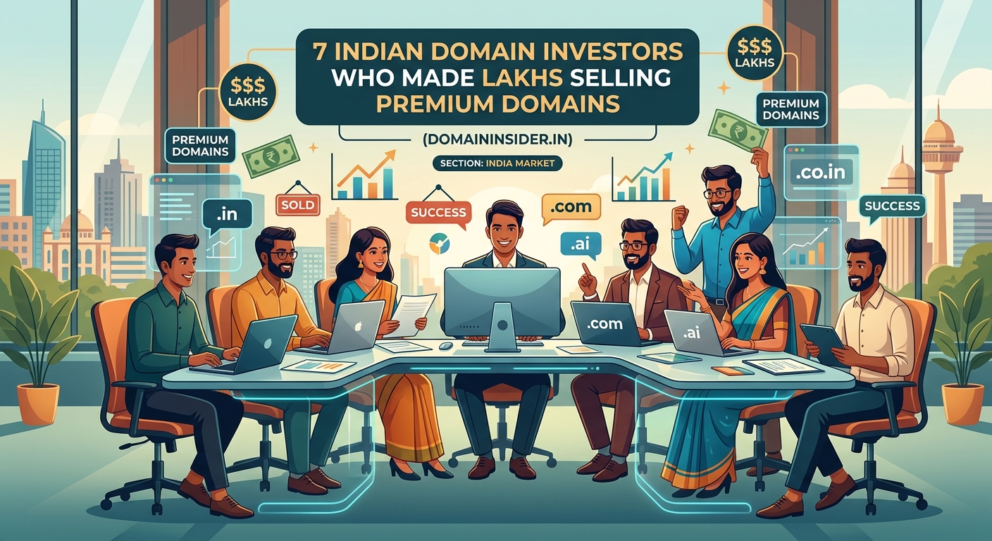 7 Indian Domain Investors Who Made Lakhs Selling Premium Domains — 1