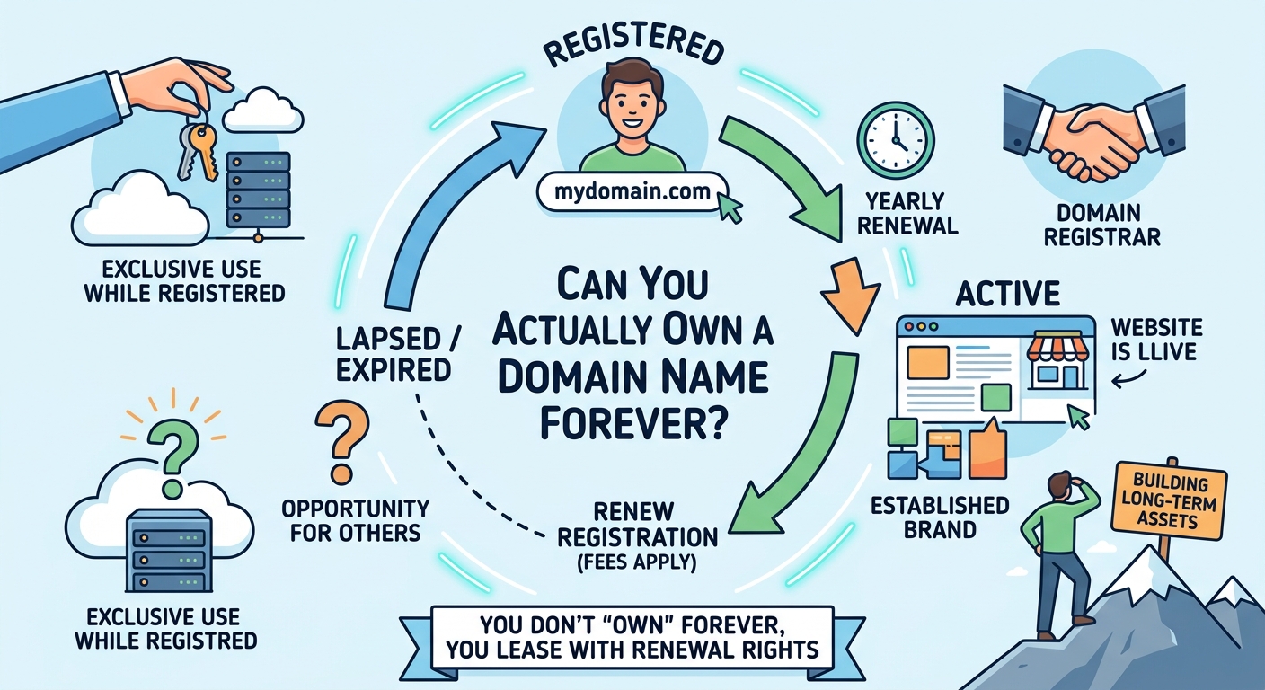 Can You Actually Own a Domain Name Forever? - Illustration 1