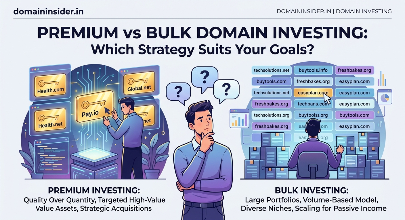 Premium vs Bulk Domain Investing: Which Strategy Suits Your Goals? - Illustration 2