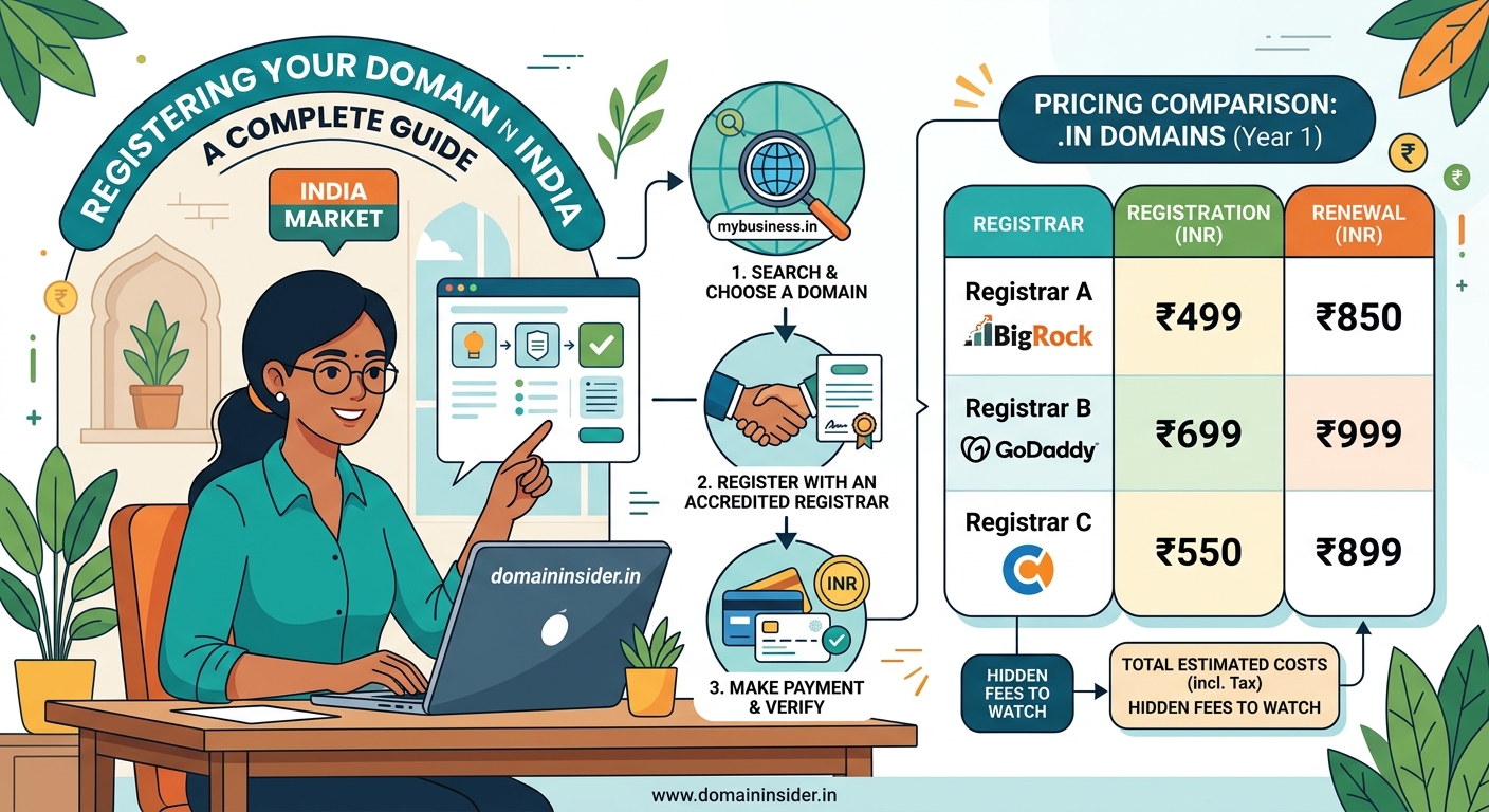 How to Register a Domain Name in India: Complete Guide with Pricing Comparison - Illustration 2