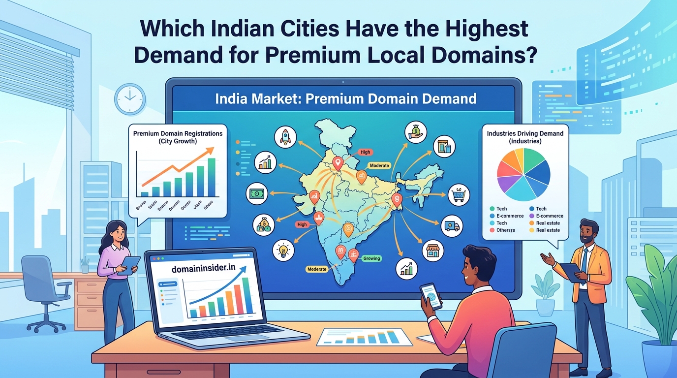 Which Indian Cities Have the Highest Demand for Premium Local Domains? - Illustration 2