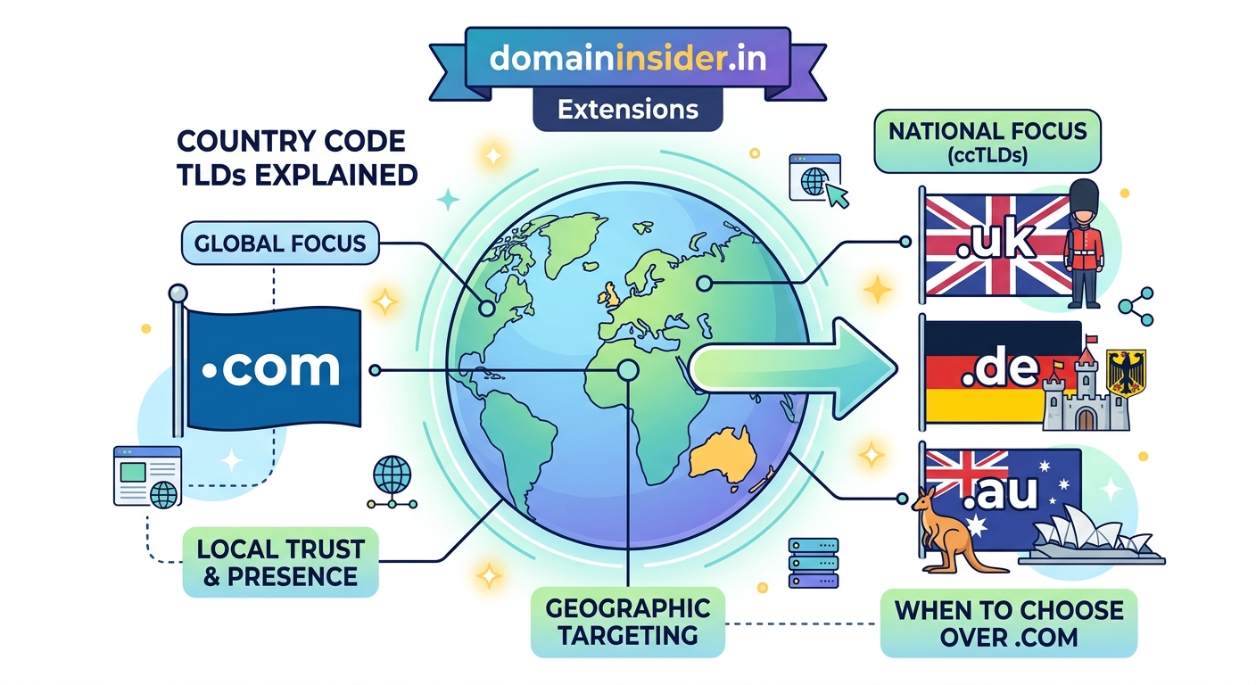 Country Code TLDs Explained: When to Choose .uk, .de, or .au Over .com — 1