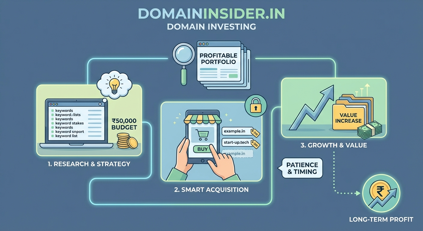 How to Build a Profitable Domain Portfolio with Just ₹50,000 — 2