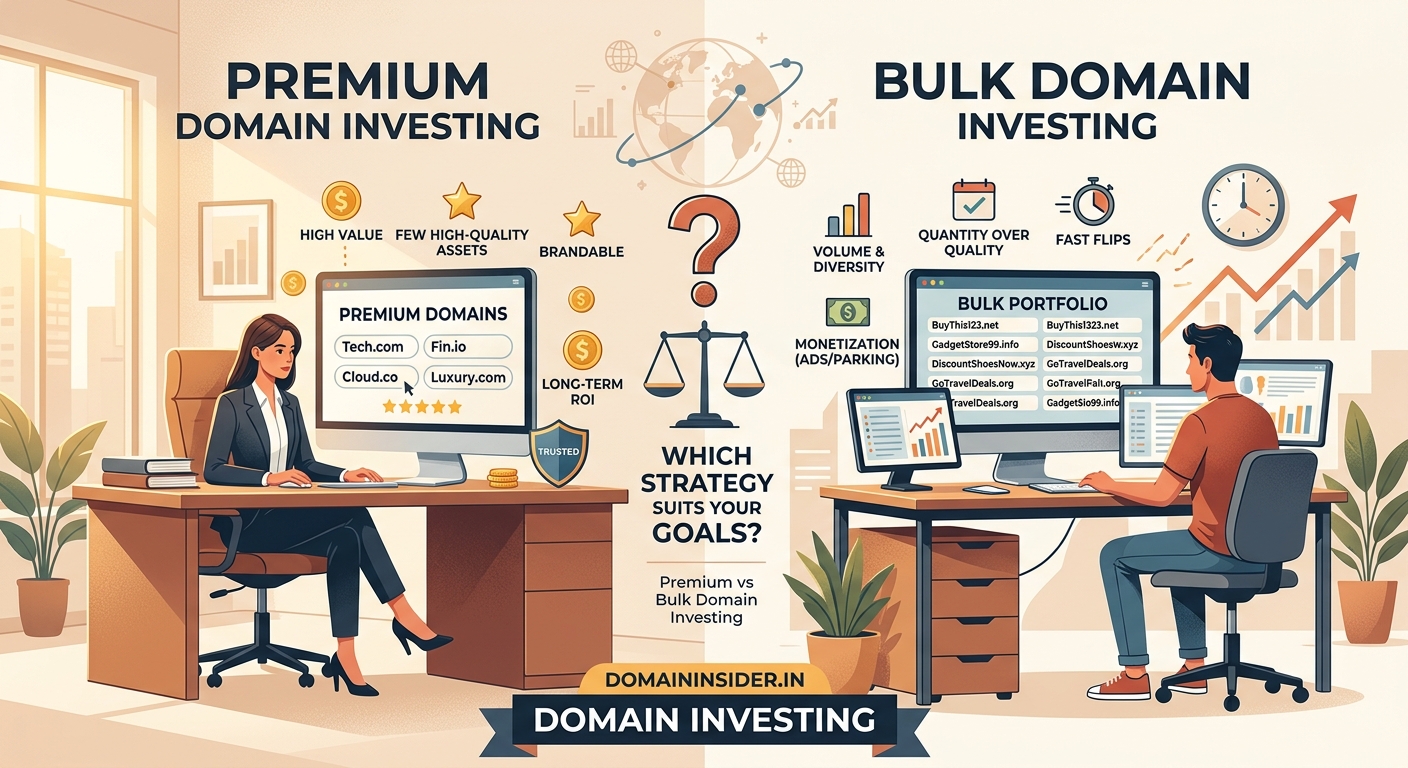 Premium vs Bulk Domain Investing: Which Strategy Suits Your Goals? — 1