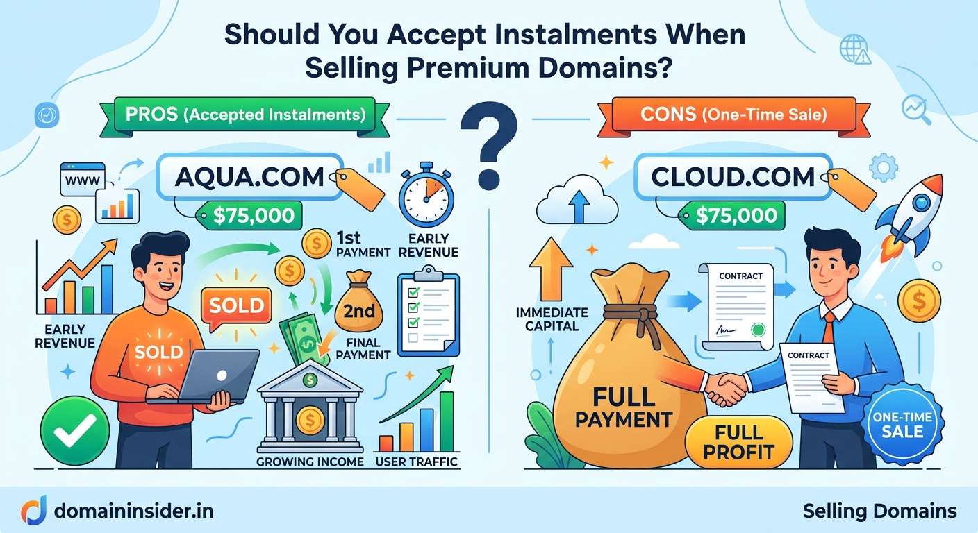 Should You Accept Instalments When Selling Premium Domains? — 2