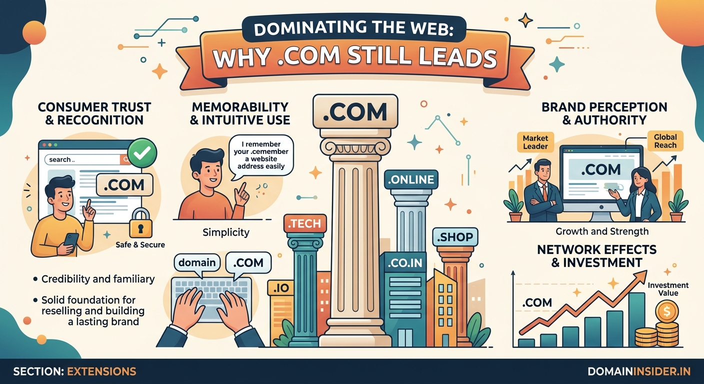 Why .com Domains Still Dominate Despite Hundreds of Alternatives — 2