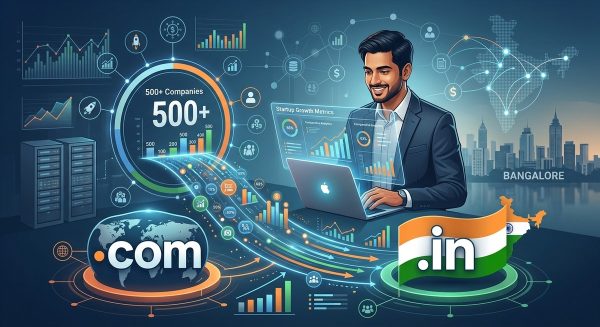 Should Indian Startups Choose .com or .in? Data from 500+ Companies Reveals the Answer